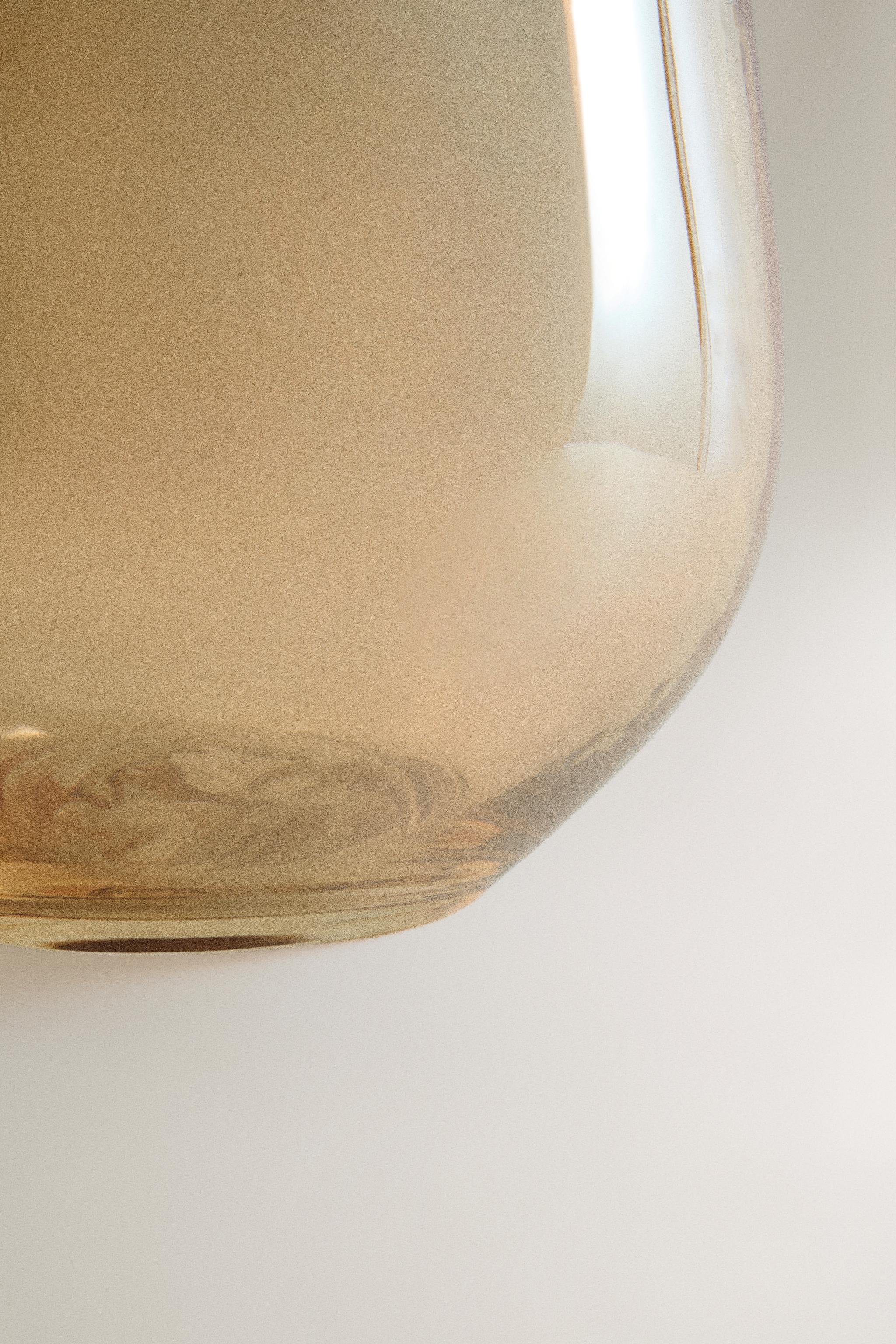 VASE DÉCORATIF OVALE EN VERRE